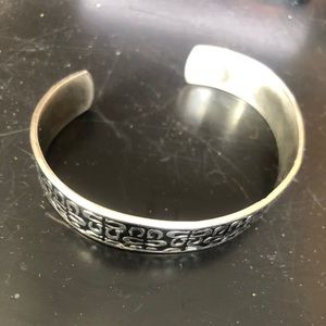 COACH SILVER BRACELET STAMPED